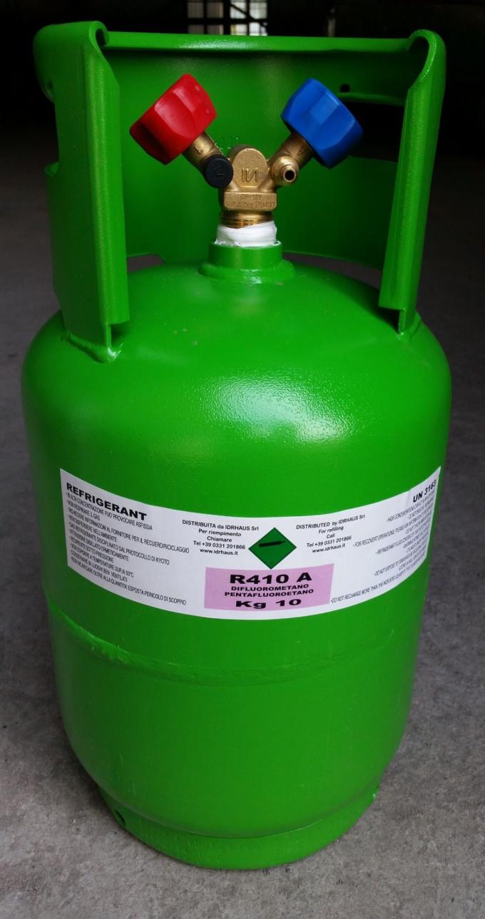 Refrigerant Gas R410A with Disposable Cylinder and Recyclable Cylinder